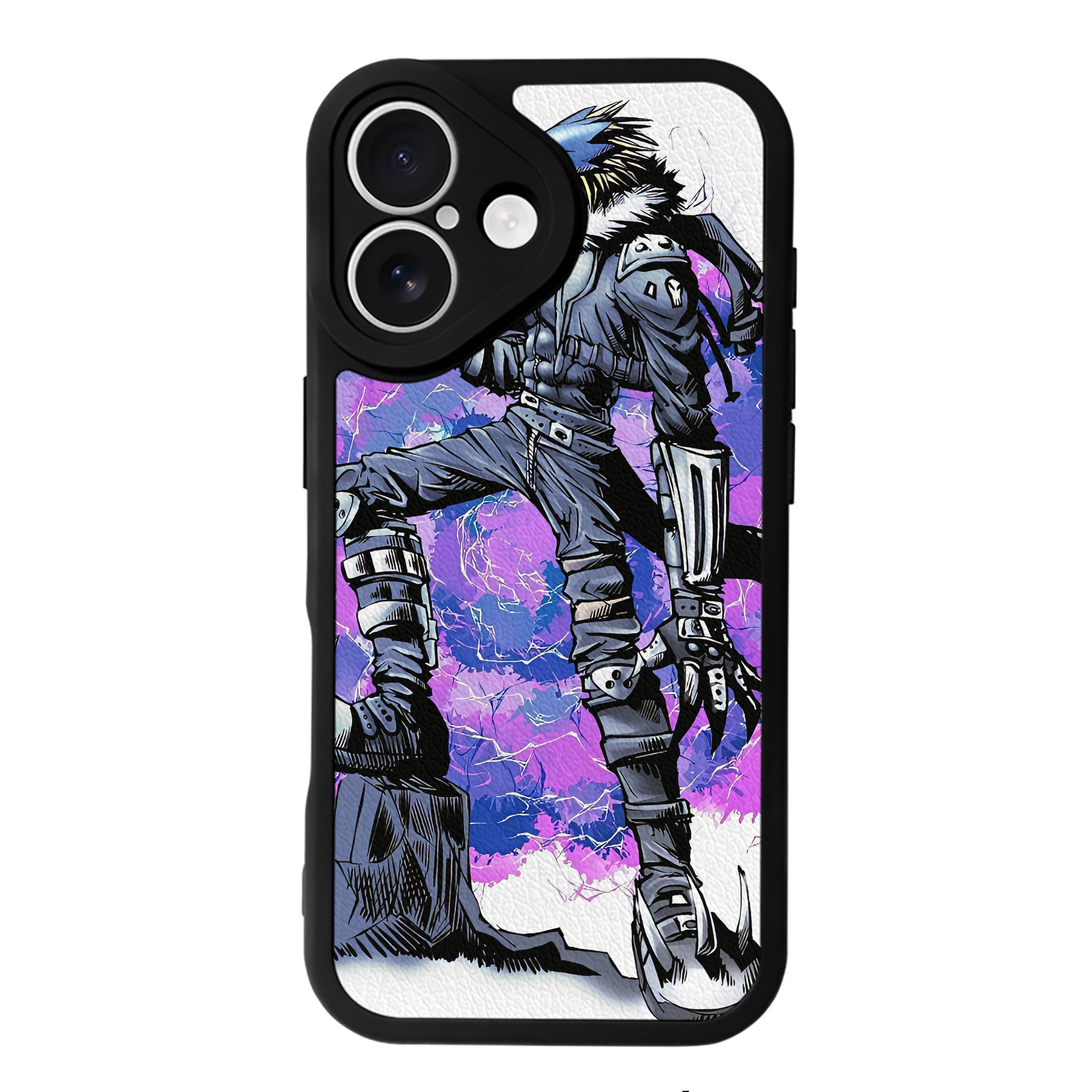 （画像用） Digimon デジタルモンスター/デジモン 【iPhone 16シリーズ対応】シリコンスマホケース（レザー調） 材質：シリコン